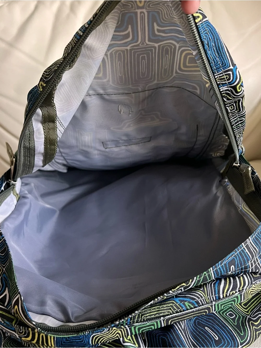 LL Bean Geometric Pattern Backpack - Picture 5 of 12